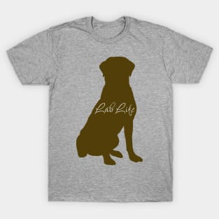 Lab Life Chocolate Labrador Sitting T-Shirt